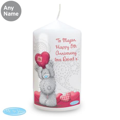 Personalised Me to You Bear Heart Candle Extra Image 2